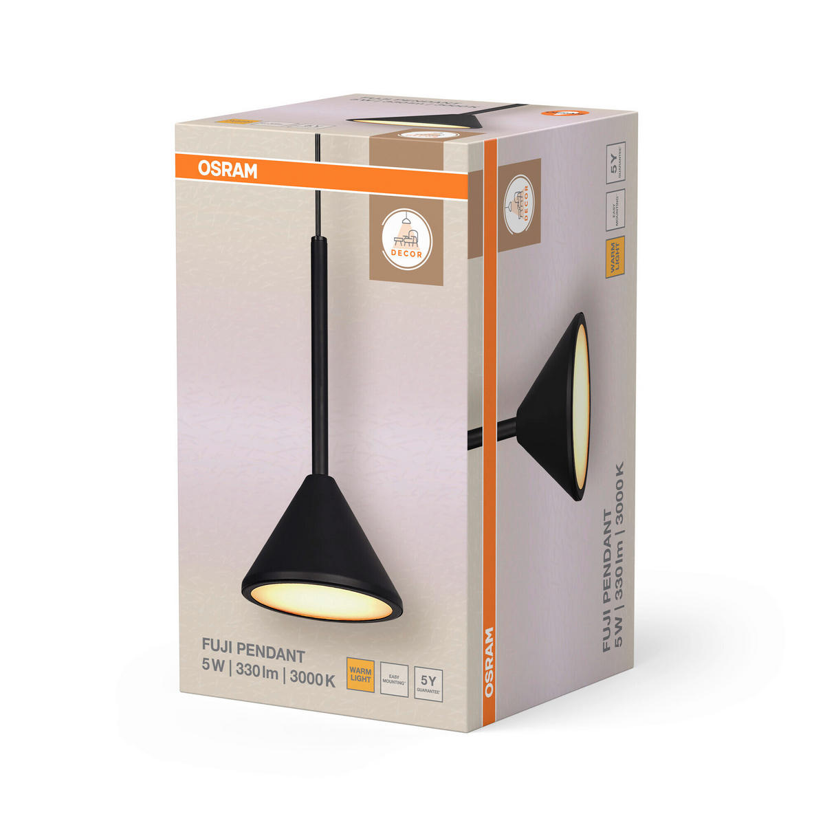 LED-HÄNGELEUCHTE 12/150 cm   - Schwarz, Basics, Metall (12/150cm) - Osram