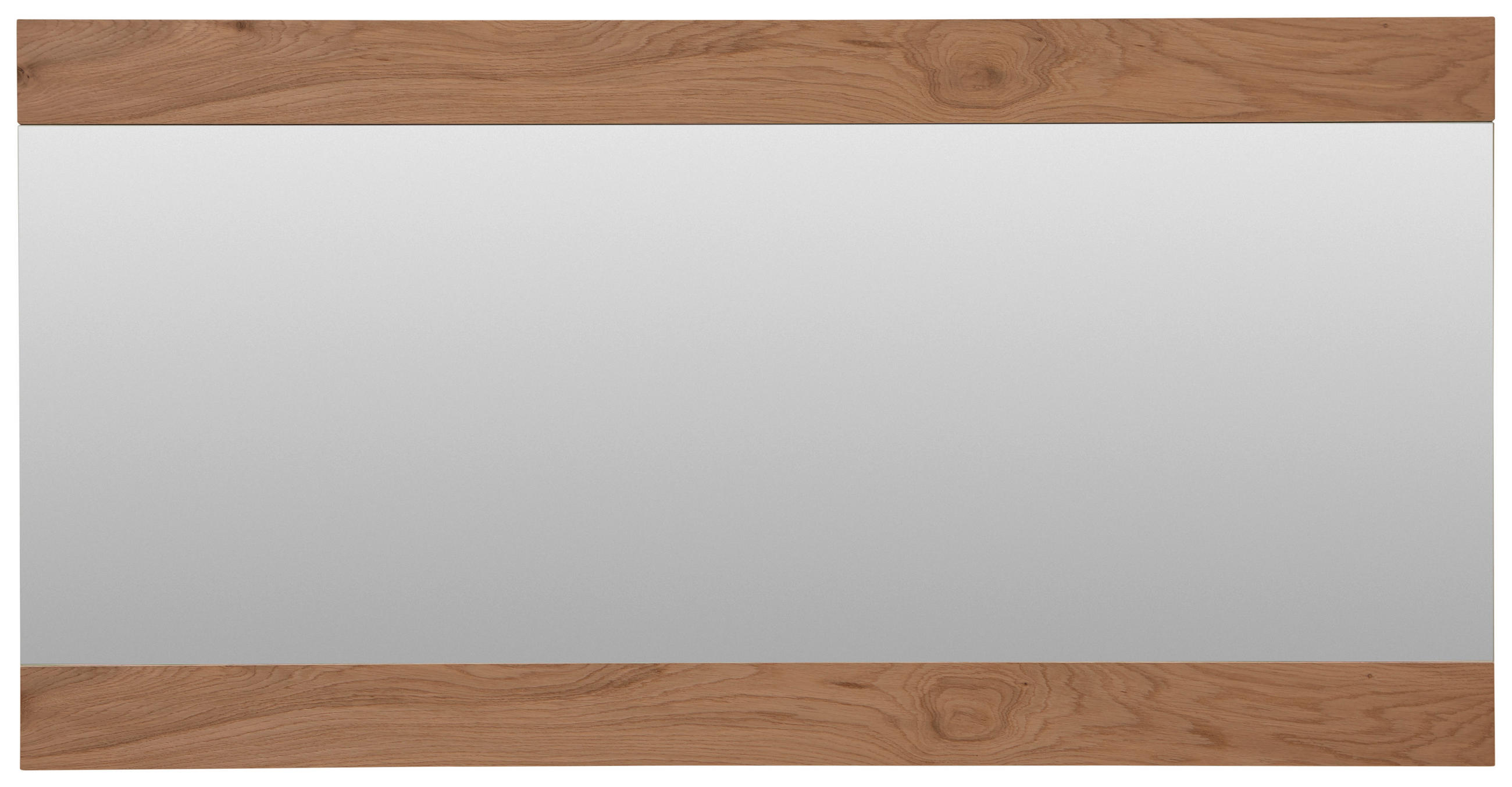 WANDSPIEGEL 119/60/2 cm    in rechteckig  - Eiche Bianco/Eichefarben, Design, Glas/Holz (119/60/2cm) - Dieter Knoll