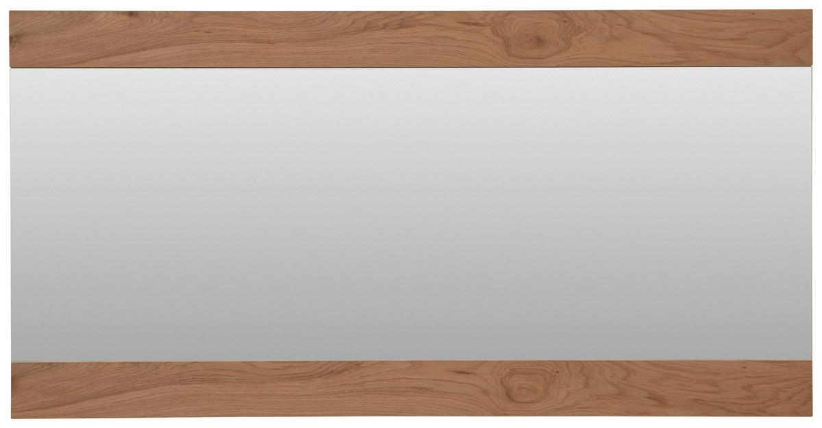 WANDSPIEGEL 119/60/2 cm    in rechteckig  - Eiche Bianco/Eichefarben, Design, Glas/Holz (119/60/2cm) - Dieter Knoll