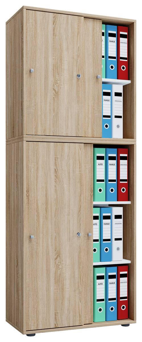 AKTENSCHRANK Sonoma Eiche - Sonoma Eiche, Basics, Holzwerkstoff (70/183/37cm) - MID.YOU