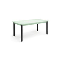 ESSTISCH in Metall, Holzwerkstoff 180/100/76 cm   - Salbeigrün/Schwarz, Natur, Holzwerkstoff/Metall (180/100/76cm) - Tom Tailor