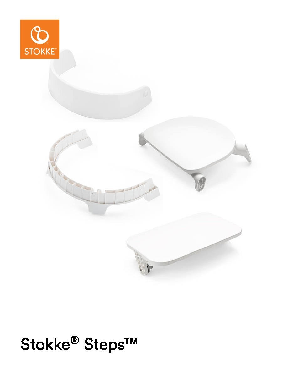 HOCHSTUHLSITZ Steps Weiß White  - Weiß, Basics, Kunststoff (54/12/45cm) - Stokke