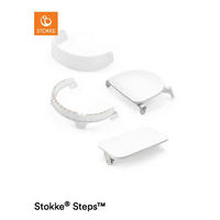 HOCHSTUHLSITZ Steps Weiß White  - Weiß, Basics, Kunststoff (54/12/45cm) - Stokke