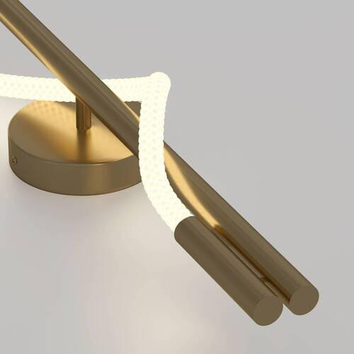 VÄGGLAMPA Modern   - vit/guldfärgad, Trend, metall (84,4/13/16,7cm) - MAYTONI