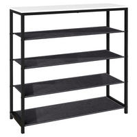 SKOHYLLA 90/87/30 cm  - vit/svart, Design, metall/trämaterial (90/87/30cm) - MID.YOU