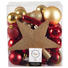 CHRISTBAUMKUGEL-SET 33-teilig Goldfarben, Rot - Rot/Goldfarben, Kunststoff (5cm) CHRISTBAUMKUGEL-SET 33-teilig Goldfarben, Rot - Rot/Goldfarben, Kunststoff (5cm)