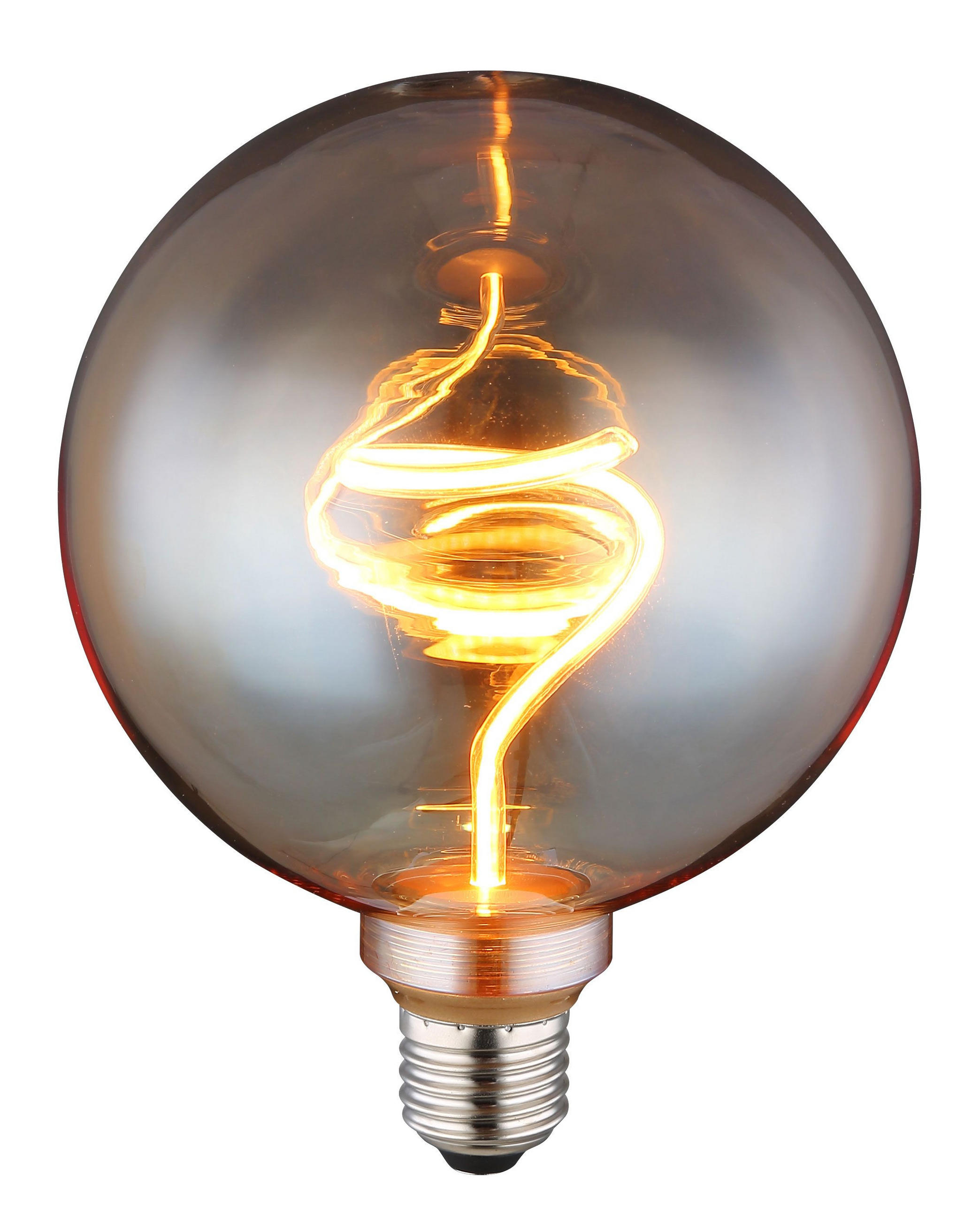 LED ŽÁROVKA E27 - jantarové barvy, Basics, sklo (12,5/16,4cm) - Globo