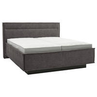 POLSTERBETT 180/200 cm,  in Anthrazit, gepolstertes Kopfteil, Bettkasten, Lattenroste, Matratzen, H3 + H3 = fest  - Anthrazit/Weiß, Design, Textil (180/200cm) - Musterring