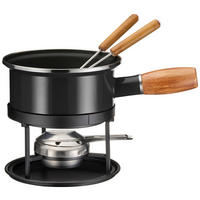 FONDUESET  - Schwarz, Trend, Metall - Mäser