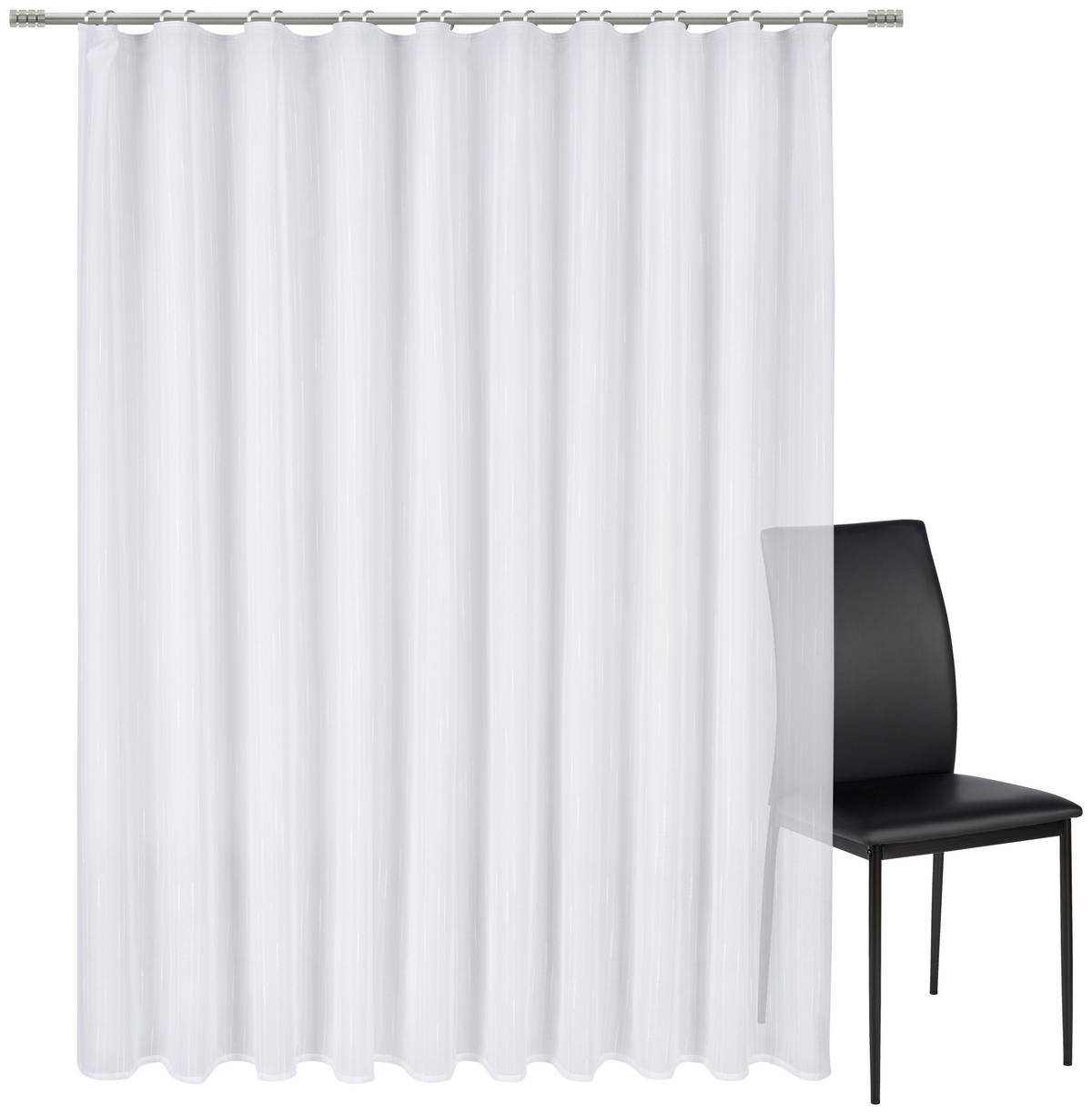 FERTIGSTORE  transparent   300/225 cm  - Weiß, Basics, Textil (300/225cm) - Esposa