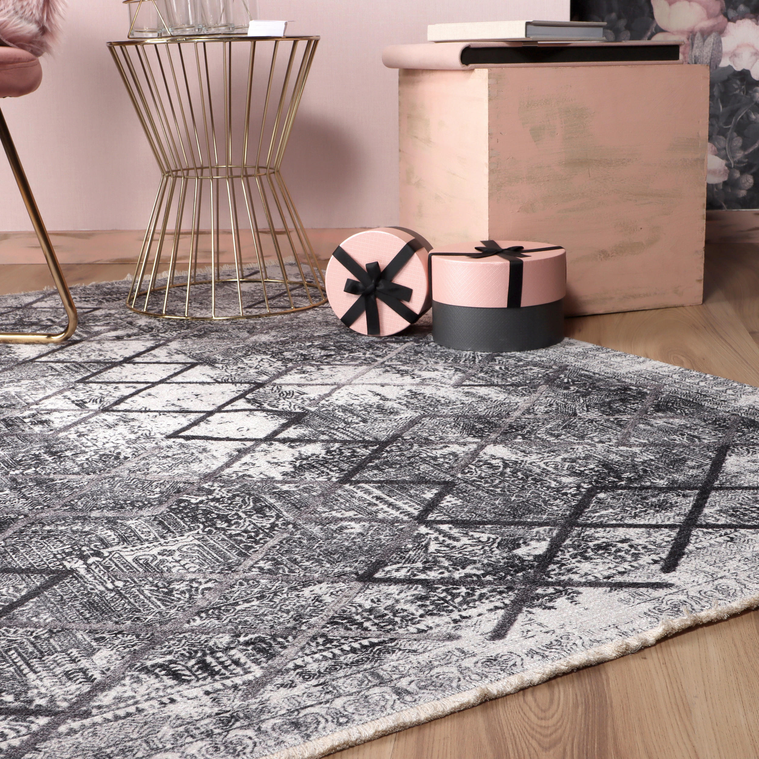 FLACHWEBETEPPICH 75/150 cm My Valencia  - Grau, Design, Textil (75/150cm) - Novel