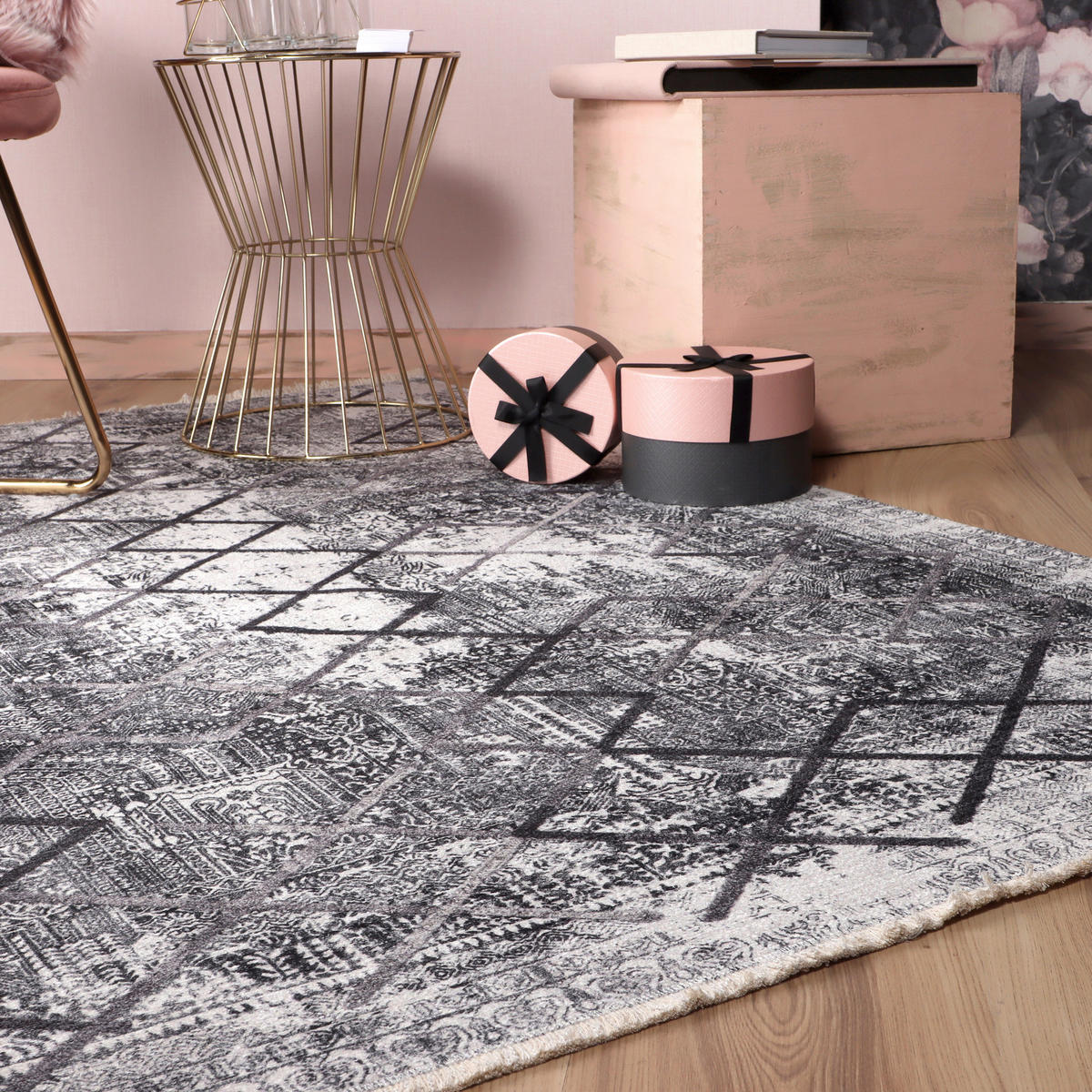 FLACHWEBETEPPICH 115/170 cm My Valencia  - Grau, Design, Textil (115/170cm) - Novel