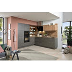 EINBAUKÜCHE   - Eichefarben/Grau, MODERN, Holzwerkstoff - Dieter Knoll