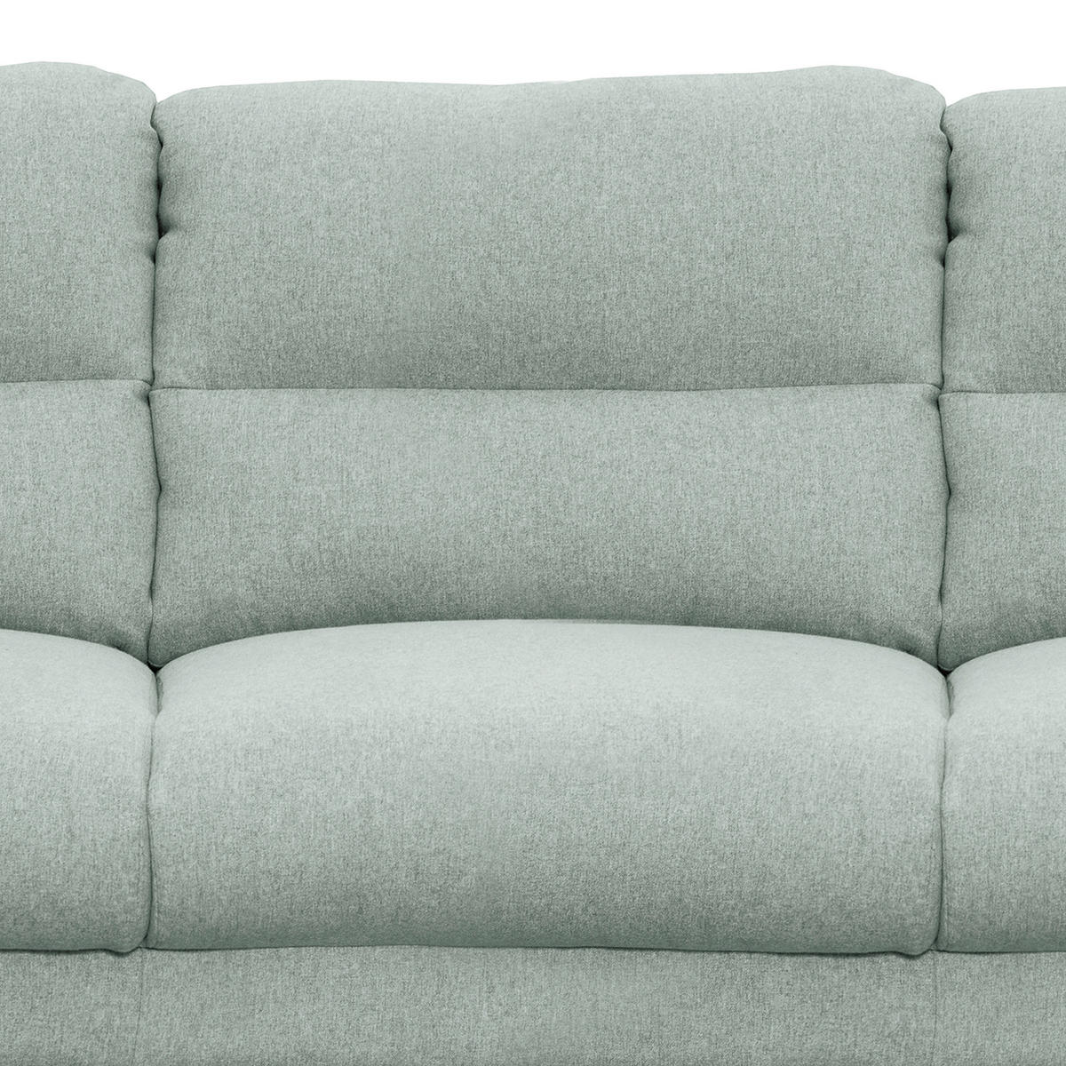 3-SITZER-SOFA Webstoff Hellblau  - Schwarz/Hellblau, Design, Holz/Textil (209/87/88cm) - Livetastic