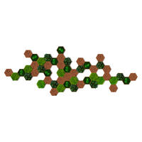 MOOSPANEEL Stylegreen  - Hellbraun/Grün, Basics, Naturmaterialien/Holz (19/22cm)