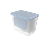 FRISCHHALTEDOSENSET 17-teilig  - Blau/Transparent, Basics, Kunststoff (16,5/16,5/22,8cm) - Rotho
