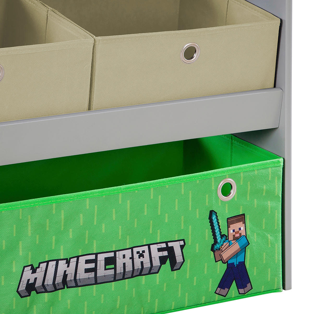 KINDERREGAL  - Blau/Multicolor, MODERN, Holzwerkstoff/Textil (60/63,5/30cm) - Minecraft