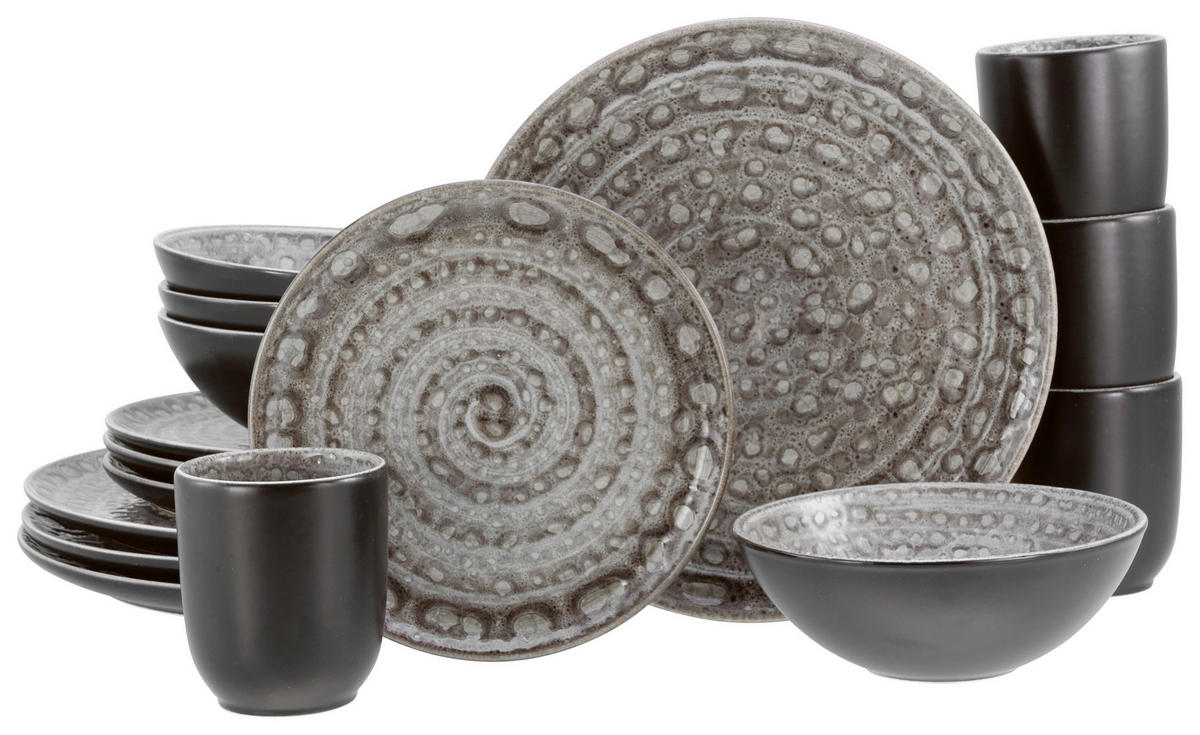 KOMBISERVICE Villa Romana 16-teilig  - Grau, KONVENTIONELL, Keramik (48/34/32cm) - Creatable
