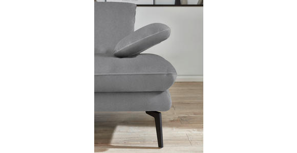 3-SITZER-SOFA in Velours Salbeigrün - Salbeigrün/Beige, Design, Textil/Metall (222/89/104cm) - Dieter Knoll