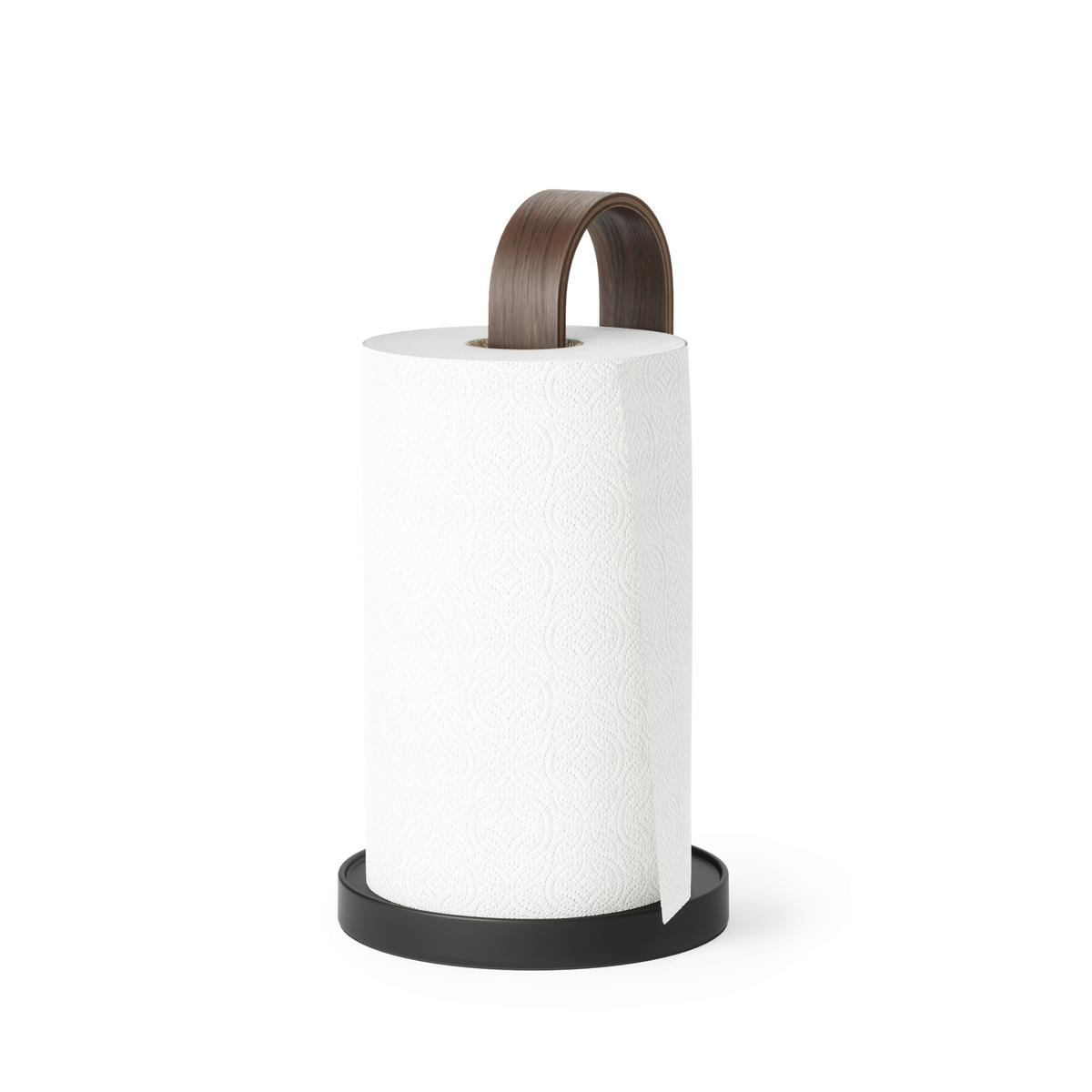 DRŽALO ZA KUHINJSKE BRISAČE   17/17/31 cm                  - črna/barva oreha, Basics, kamen/kovina (17/17/31cm) - Umbra