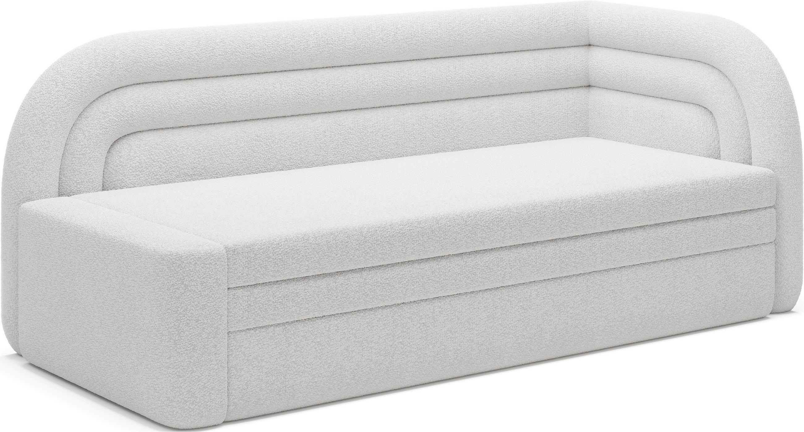 Recamier in textil alb