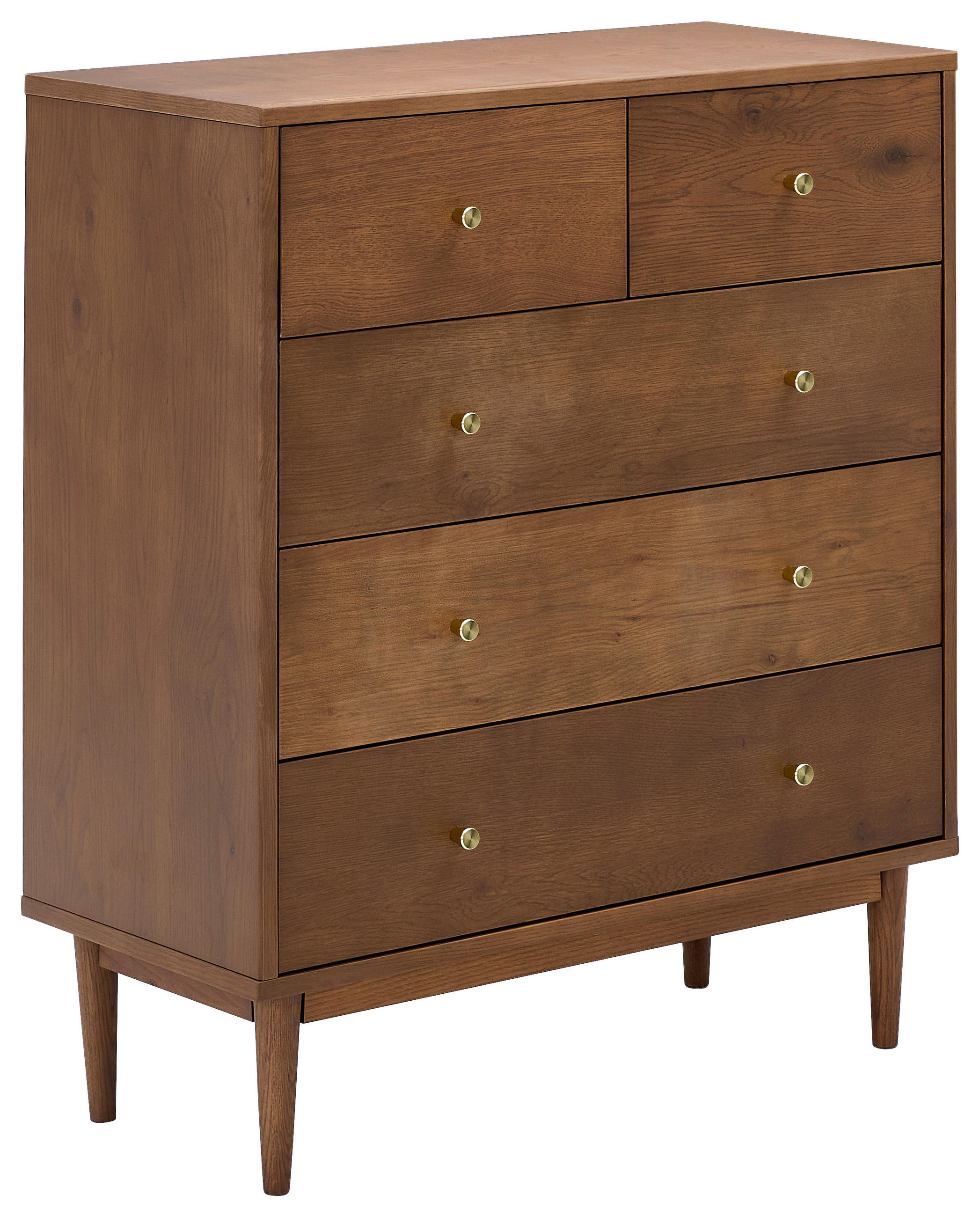 SIDEBOARD 85/99/40 cm  - Goldfarben/Walnussfarben, LIFESTYLE, Holz/Holzwerkstoff (85/99/40cm) - MID.YOU
