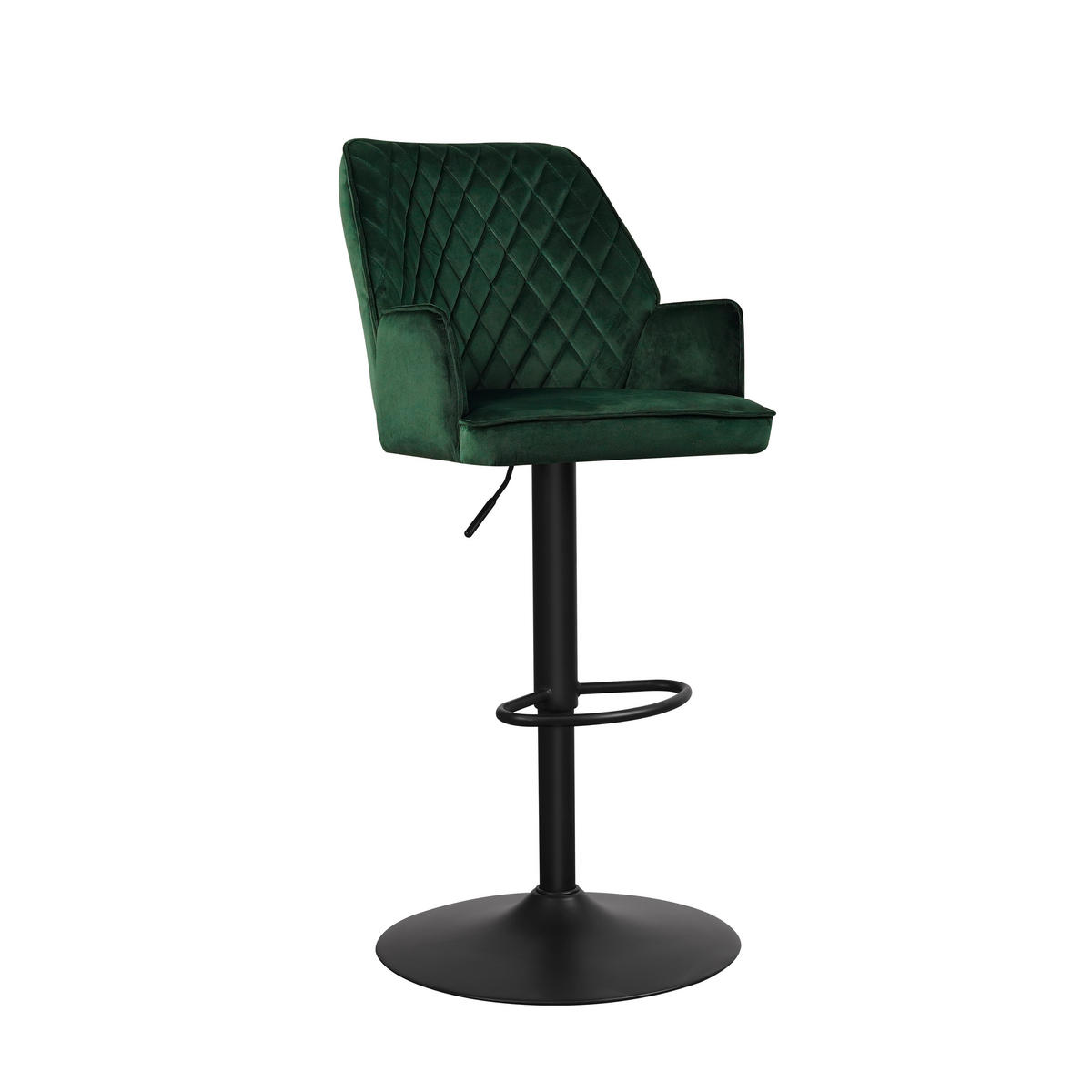 BARHOCKER-SET in Grün  - Schwarz/Grün, MODERN, Textil/Metall (54/100/58cm) - MID.YOU