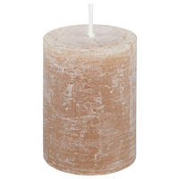 STUMPENKERZE 6,8/9 cm  - Braun, Basics, Naturmaterialien (6,8/9cm) - Ambia Home