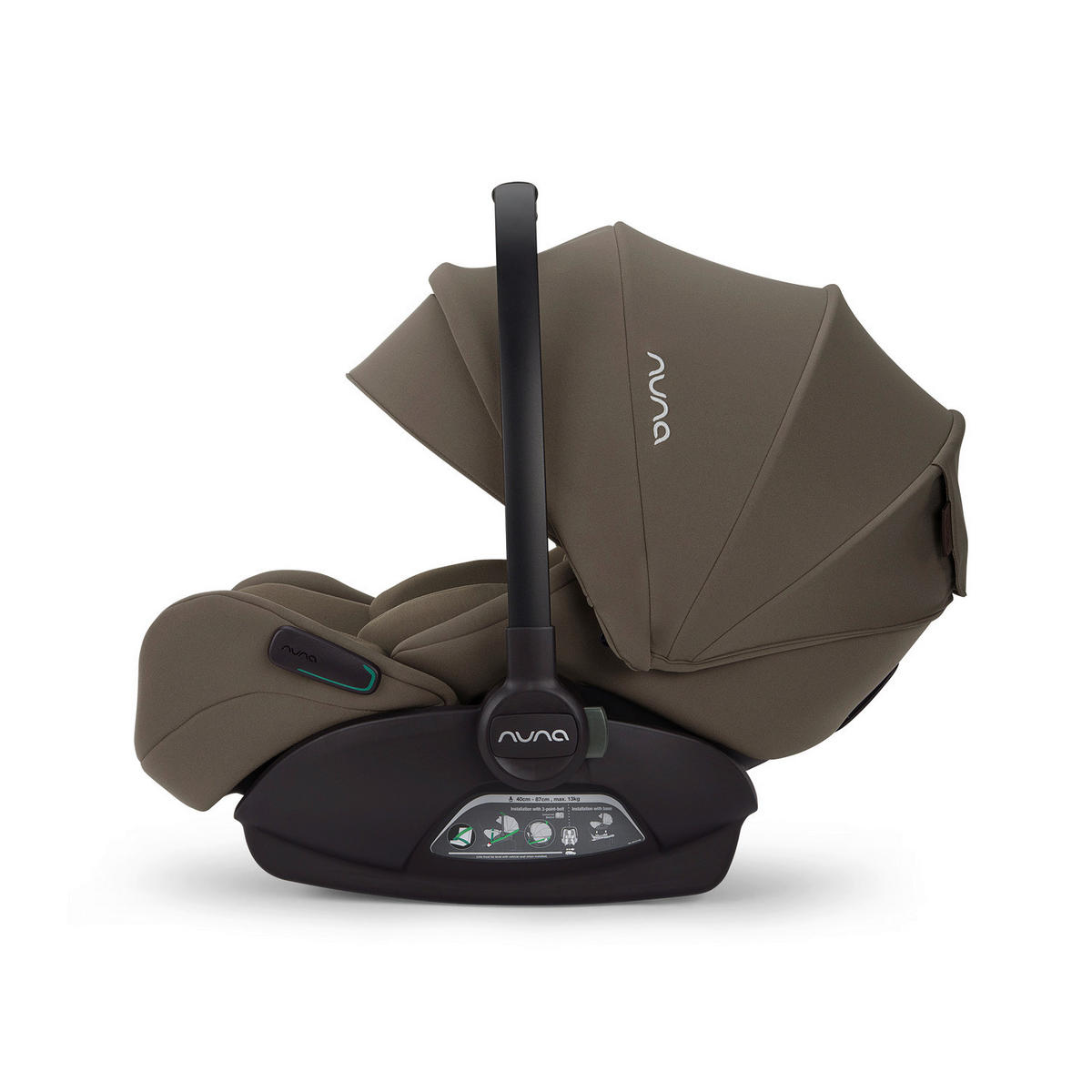 BABYSCHALE Arra flex  - Graugrün, Basics, Kunststoff/Textil (70/43/58cm) - Nuna