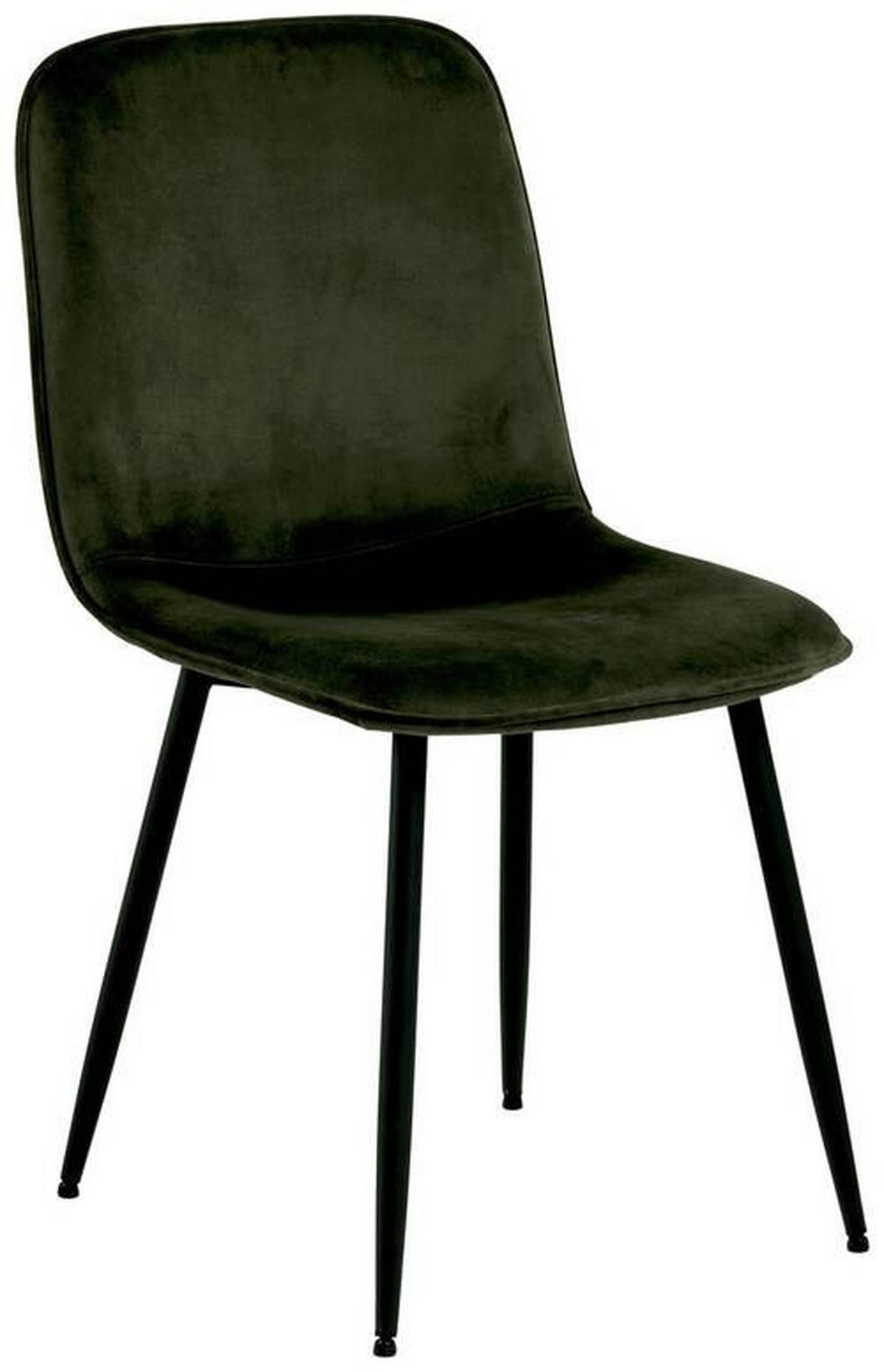 STOL stål sammet  - olivgrön/svart, Klassisk, metall/textil (46/86,5/56cm) - Best Price