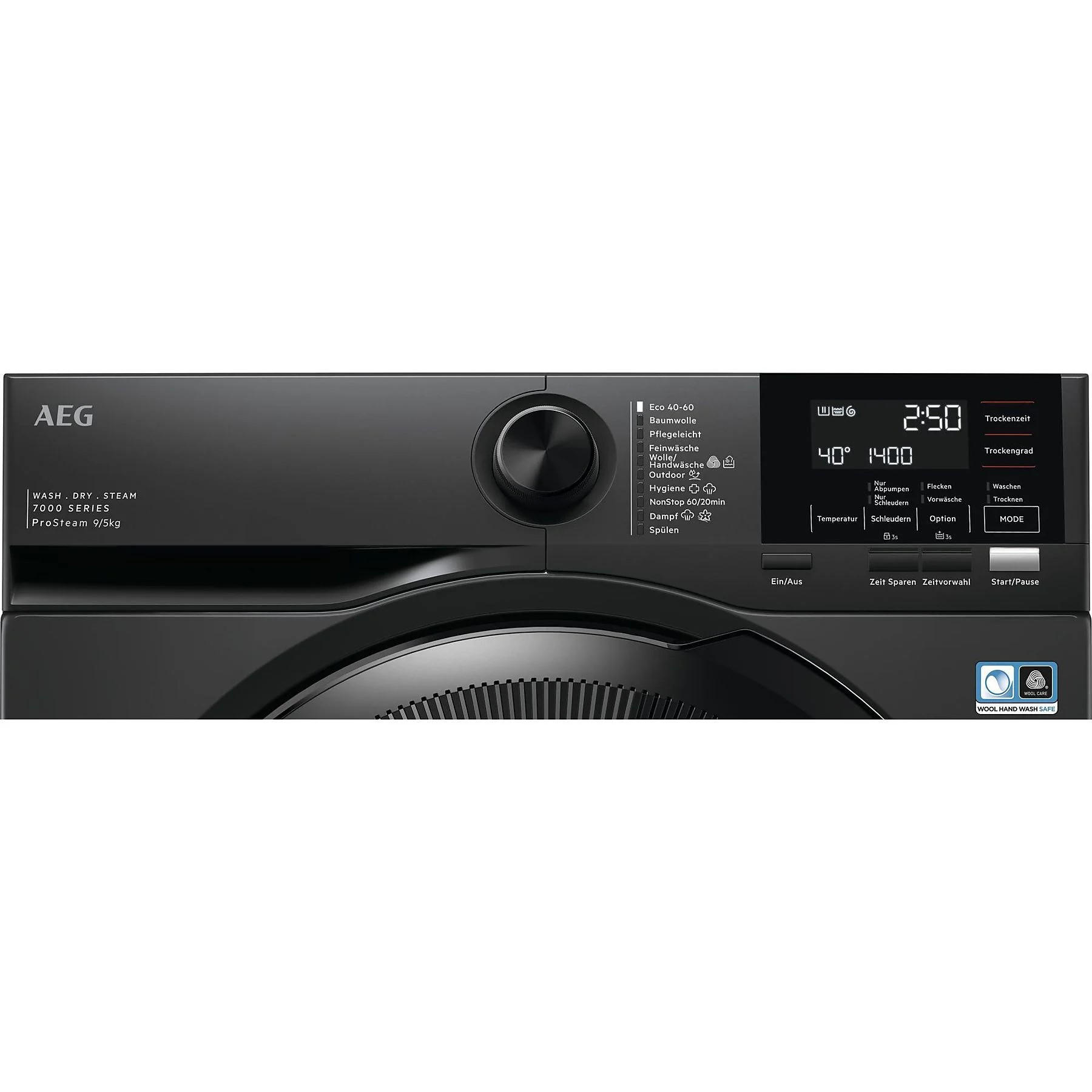 WASCHTROCKNER LWR7S65690  - Schwarz, Basics, Kunststoff/Metall (59,7/84,7/66cm) - AEG