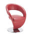 STUHL in Metall, Leder Rot, Edelstahlfarben - Edelstahlfarben/Rot, Design, Leder/Metall (62/86/61cm) - Moderano STUHL in Metall, Leder Rot, Edelstahlfarben - Edelstahlfarben/Rot, Design, Leder/Metall (62/86/61cm) - Moderano