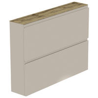 SCHUHKIPPER 110/82/22 cm  - Sandfarben/Eichefarben, Design, Holzwerkstoff (110/82/22cm) - Moderano