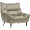 SESSEL Mikrofaser Creme    - Creme/Schwarz, Design, Textil/Metall (100/104/99cm) - Xora