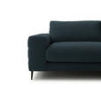 ECKSOFA  in Flachgewebe Petrol  253/177 cm  - Petrol/Schwarz, Design, Textil/Metall (253/177cm) - Dieter Knoll