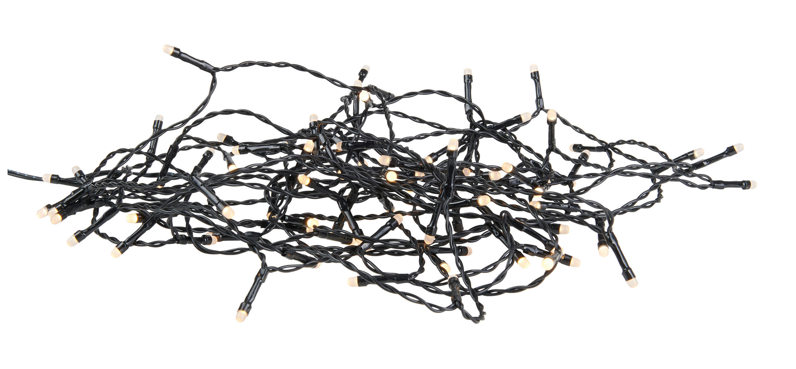 LICHTERKETTE 240 cm  - Schwarz, KONVENTIONELL, Kunststoff (240cm)