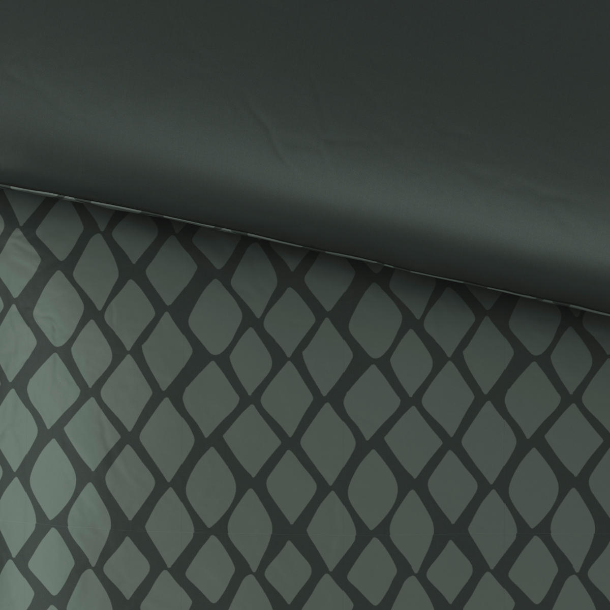 BETTWÄSCHESET Satin 160/210 cm  65 cm/100 cm  - Grün, Design, Textil (160/210cm) - Dieter Knoll