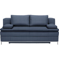 ZOFA BOXSPRING,  modra tekstil  - barve kroma/modra, Design, kovina/tekstil (200/93cm) - Novel