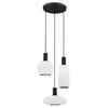 HÄNGELEUCHTE SAGUNTO PLUS 105/44/44 cm   - Schwarz/Weiß, Basics, Glas/Metall (105/44/44cm)
