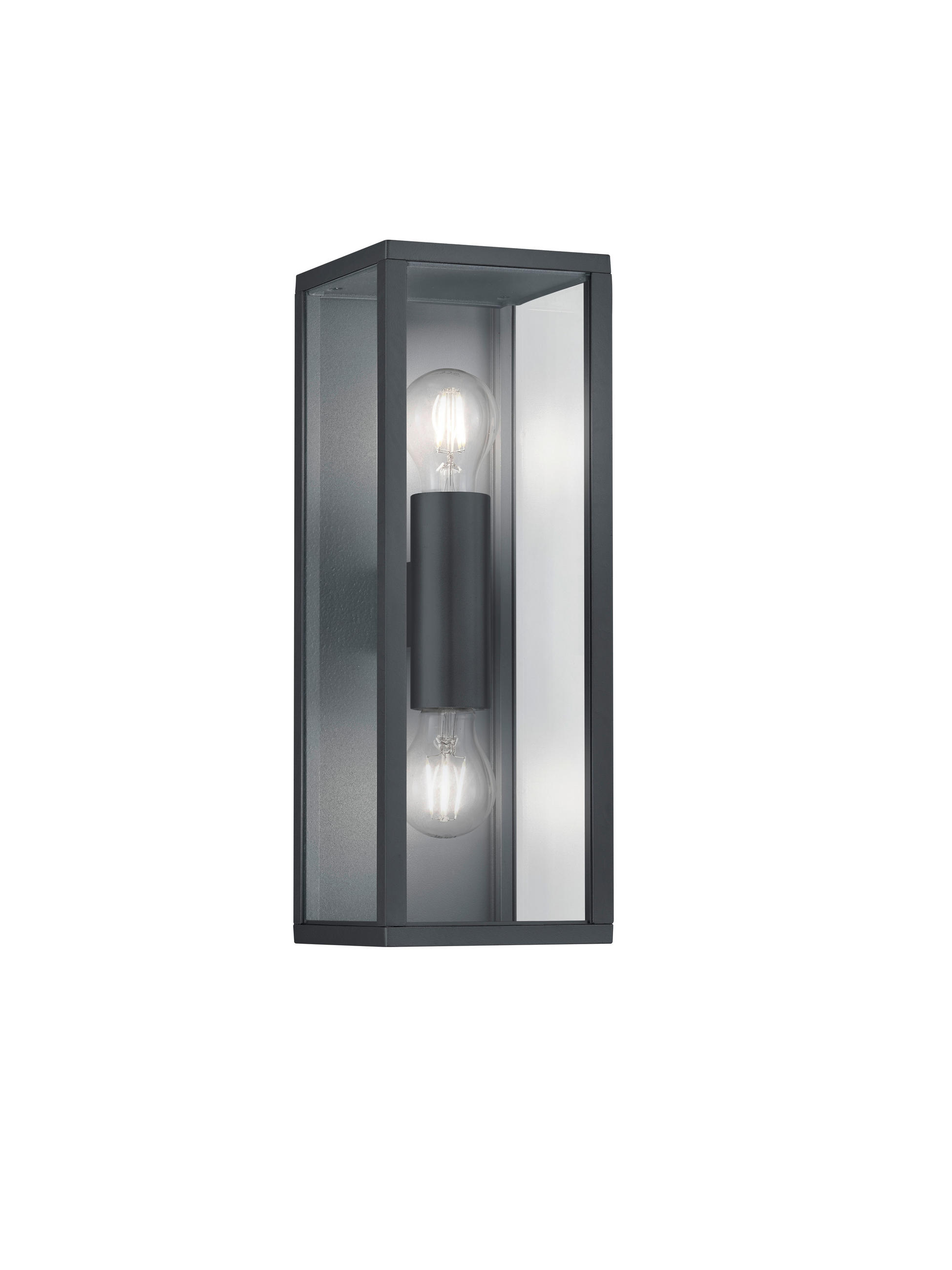 AUßENWANDLEUCHTE - Klar/Anthrazit, Basics, Kunststoff/Metall (38/14/13,5cm) - Trio Leuchten