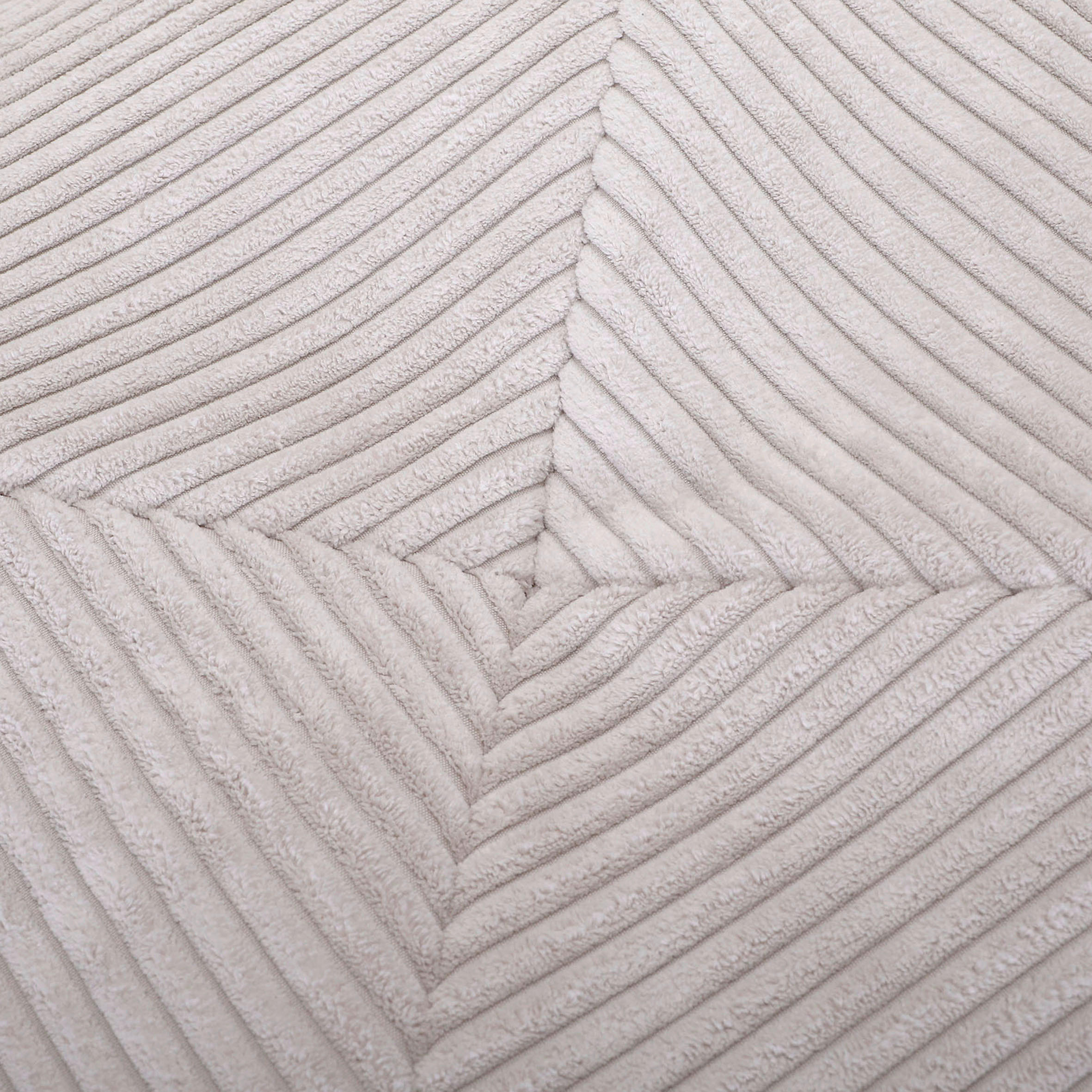 HOCKER in Textil Beige  - Beige, KONVENTIONELL, Textil (65/45/65cm) - MID.YOU
