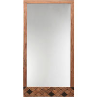 NÁSTĚNNÉ ZRCADLO 76/150/3 cm  - barvy akácie, Trend, dřevo/kompozitní dřevo (76/150/3cm) - Ambia Home