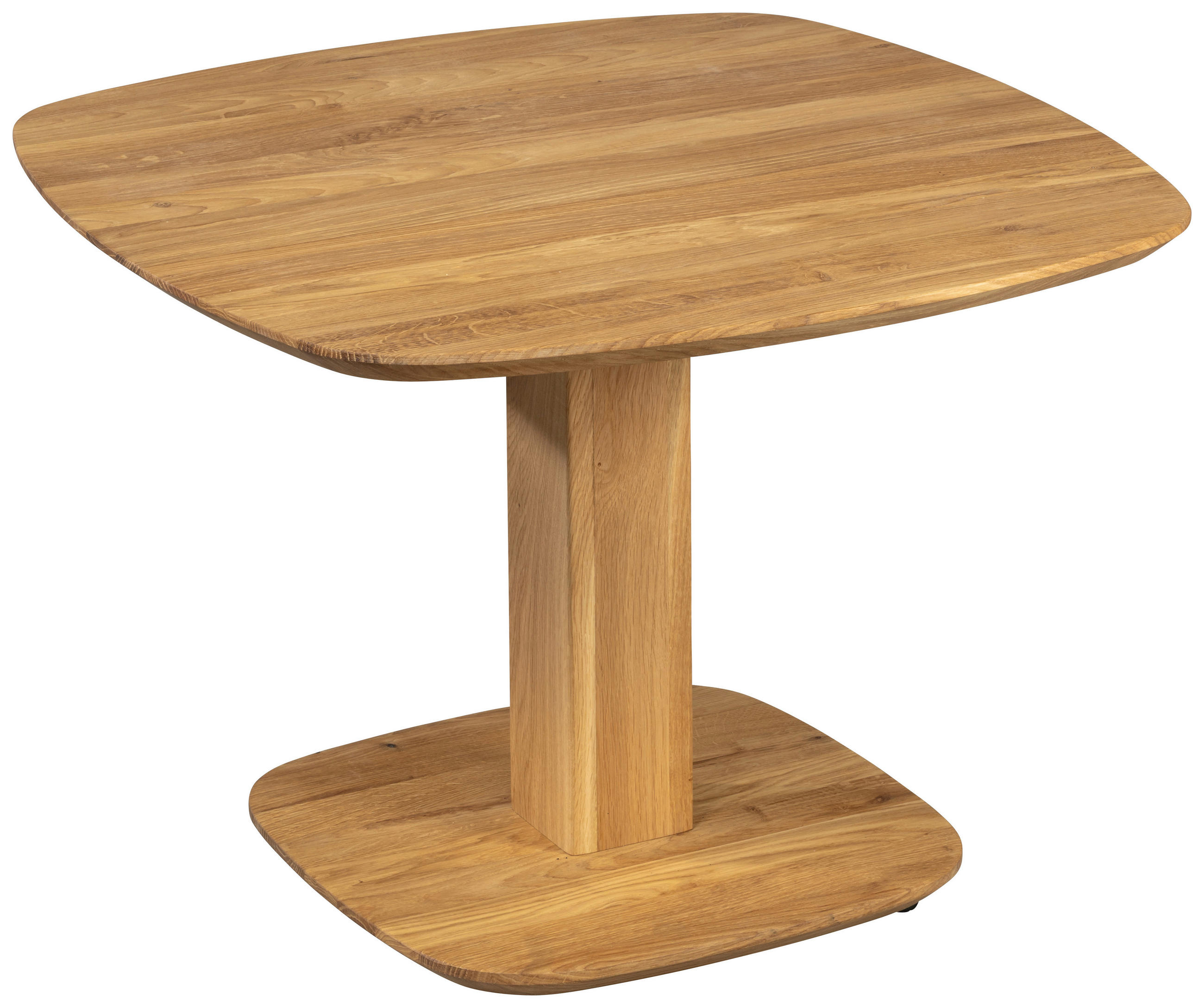 COUCHTISCH Eiche Hartholz 70/70/55-69 cm quadratisch Eichefarben  - Eichefarben, Design, Holz/Kunststoff (70/70/55-69cm) - Linea Natura