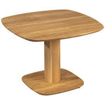 COUCHTISCH Eiche Hartholz 70/70/55-69 cm quadratisch Eichefarben  - Eichefarben, Design, Holz/Kunststoff (70/70/55-69cm) - Linea Natura