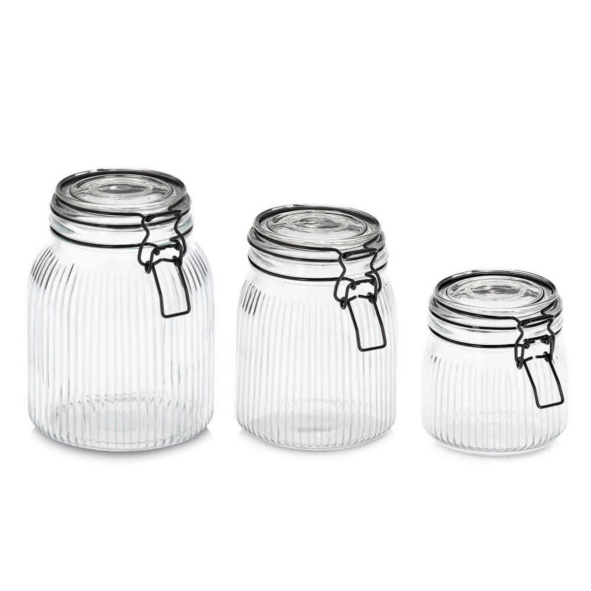 VORRATSGLAS 0,55 L  - Transparent, Basics, Glas (10,7/10,7/11cm) - Zeller Present