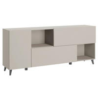 SIDEBOARD  180/76/39 cm  - Kaschmir/Schwarz, Design, Holzwerkstoff/Kunststoff (180/76/39cm) - P & B