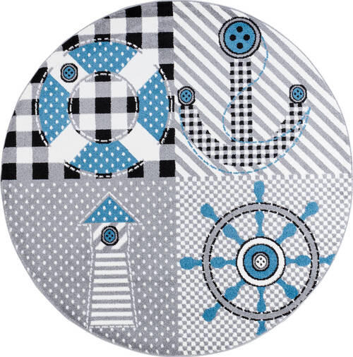BARNMATTA 120/120 cm Kids  - grå, Trend, textil (120/120cm) - Ben'n'jen