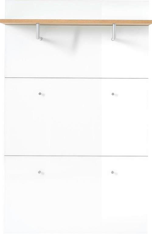 GARDEROBENPANEEL  in 89/144/30 cm  - Eichefarben/Weiß, KONVENTIONELL, Glas/Holzwerkstoff (89/144/30cm) - Xora