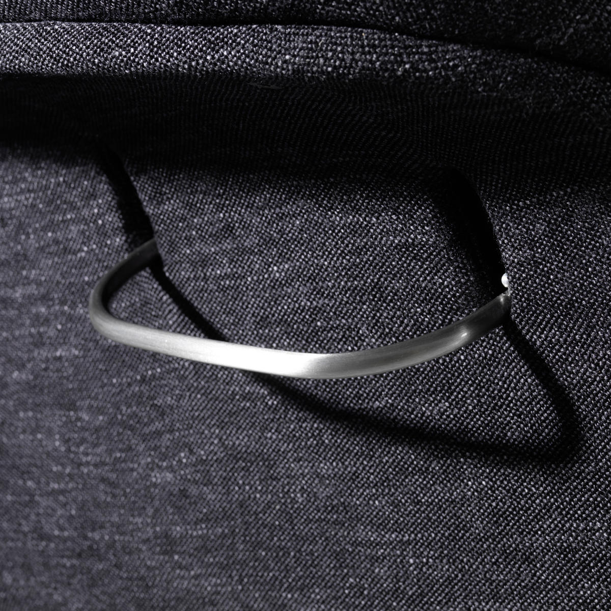 RELAXSESSEL Flachgewebe Relaxfunktion, Kopfteilverstellung    - Schwarz, Design, Textil/Metall (76/104-113/84cm) - Welnova