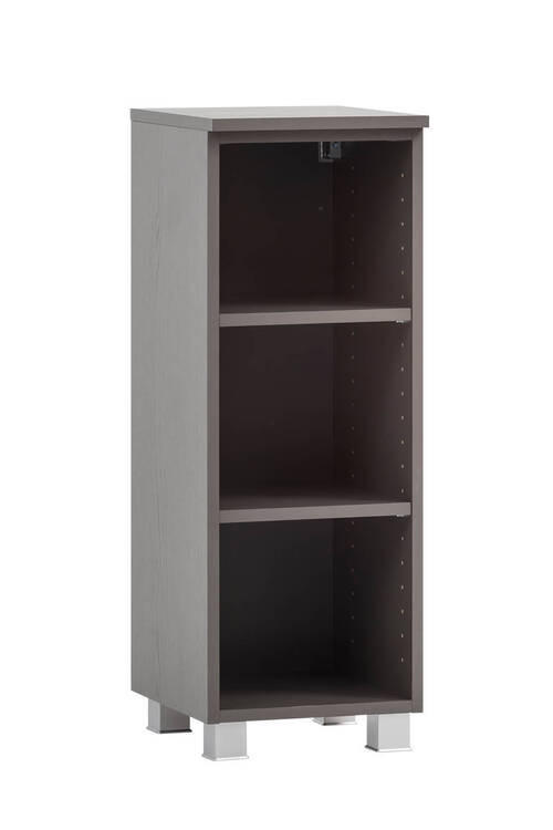 BADEZIMMERREGAL 30/79/35 cm  - Silberfarben/Graphitfarben, Natur, Holzwerkstoff/Kunststoff (30/79/35cm) - Xora